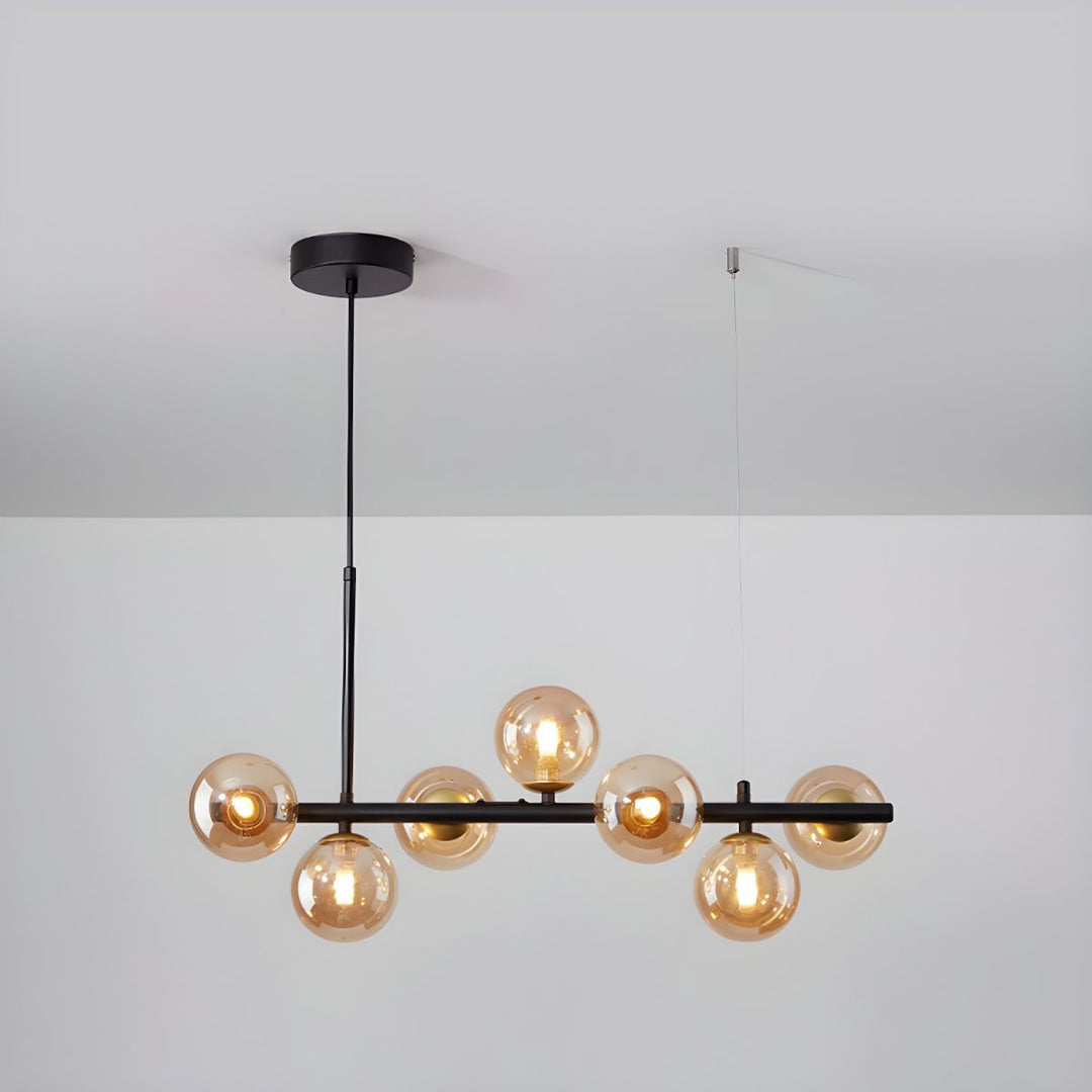 Lustra Chandelier Globe en Verre Doré - Neutralighting