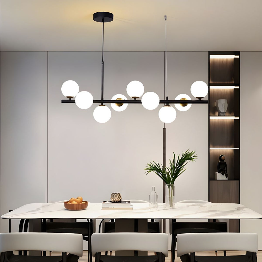 Lustra Chandelier Globe en Verre Doré - Neutralighting