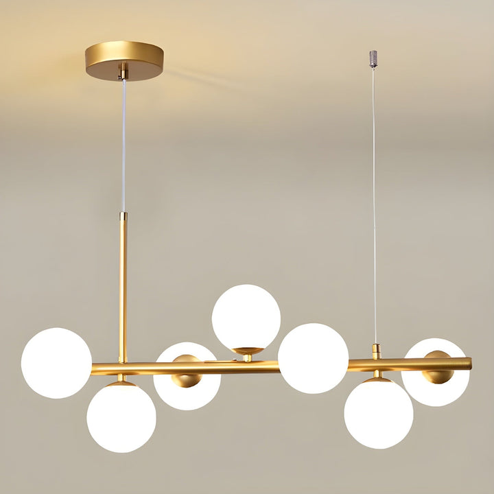 Lustra Chandelier Globe en Verre Doré - Neutralighting