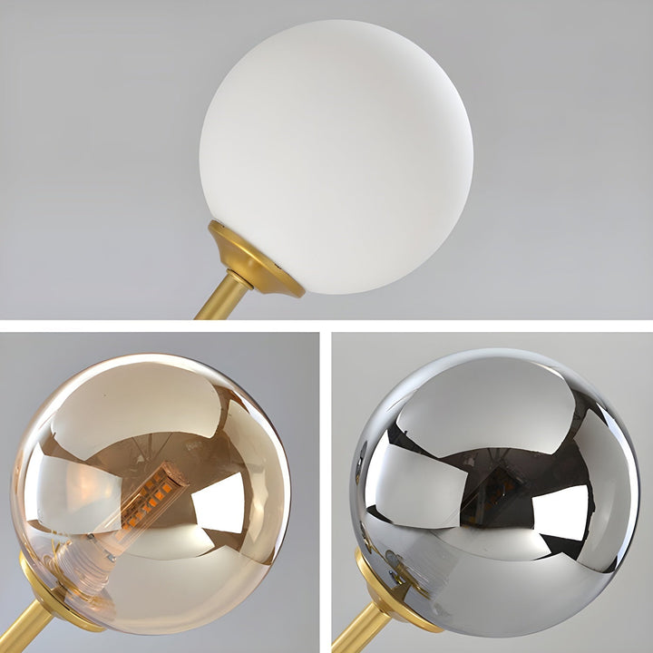 Lustra Chandelier Globe en Verre Doré - Neutralighting