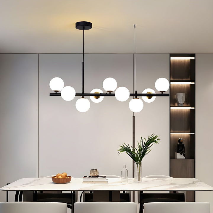 Lustra Chandelier Globe en Verre Doré - Neutralighting