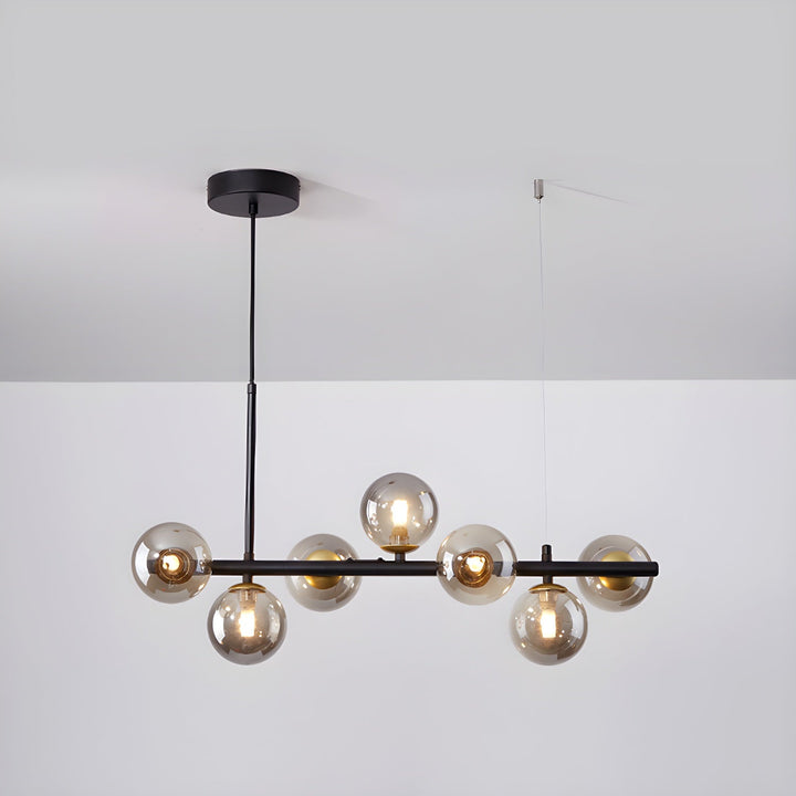 Lustra Chandelier Globe en Verre Doré - Neutralighting