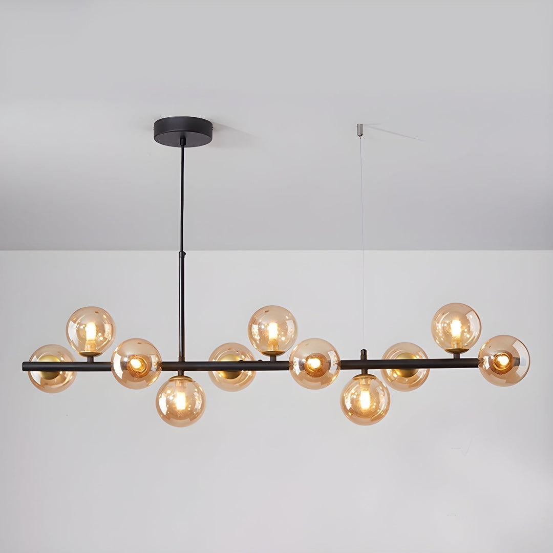 Lustra Chandelier Globe en Verre Doré - Neutralighting