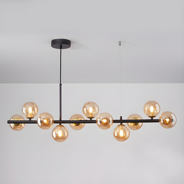 Lustra Chandelier Globe en Verre Doré - Neutralighting