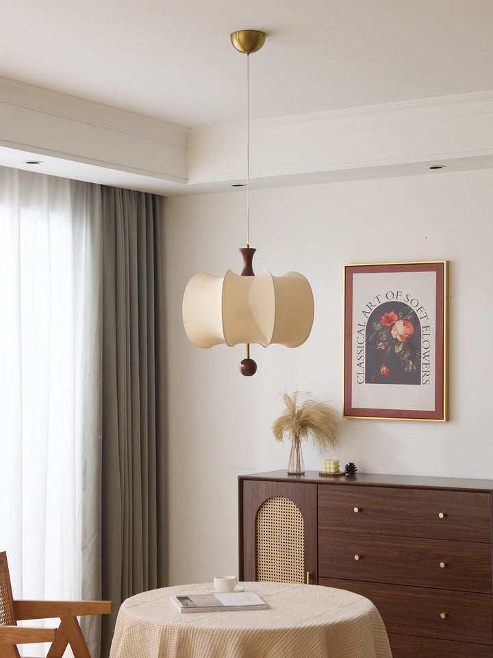 Calithra Lampe Pendante en Tissu et Bois - Neutralighting