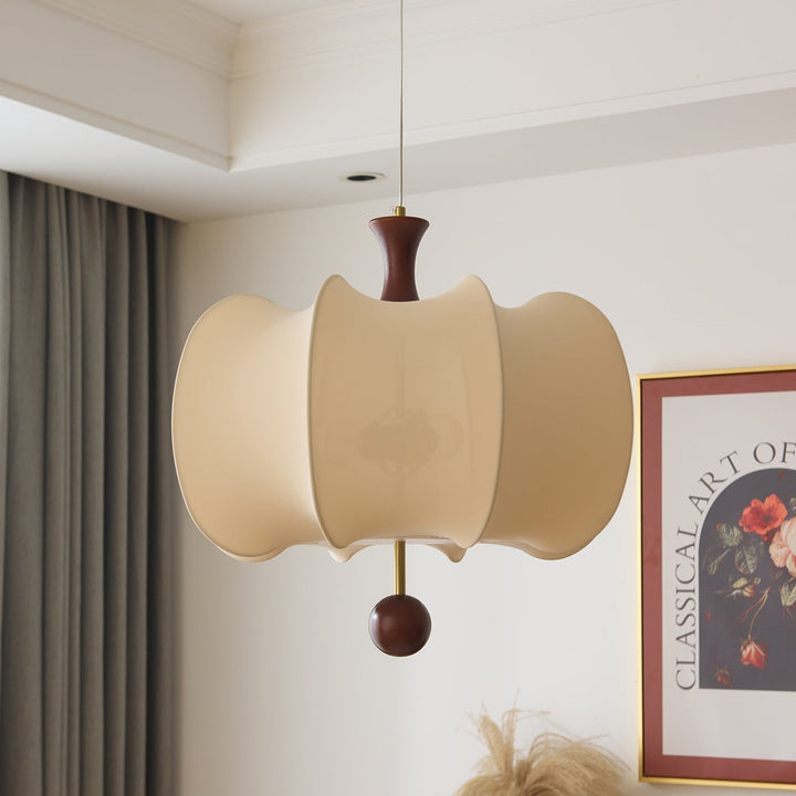Calithra Lampe Pendante en Tissu et Bois - Neutralighting