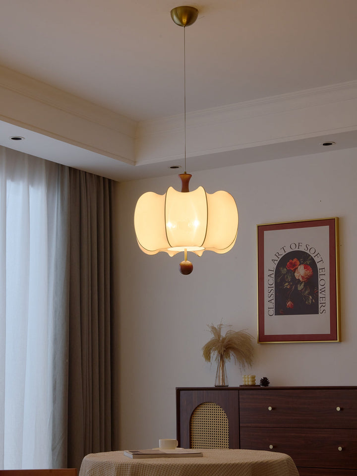 Calithra Lampe Pendante en Tissu et Bois - Neutralighting