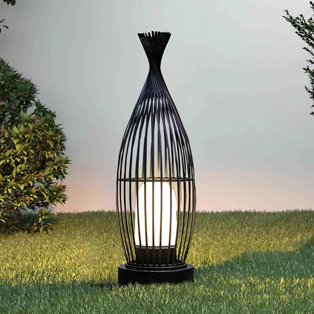 Lucas Acrylique 25cm Noir LED