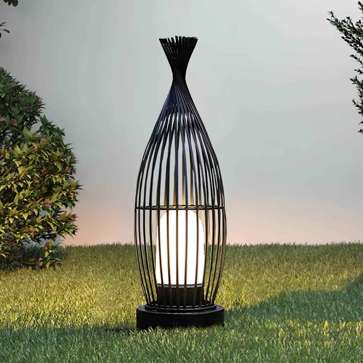 Lucas Acrylique 25cm Noir LED