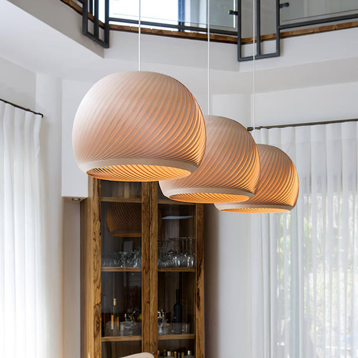 Spiral Lampe Suspension en Bois Vintage - Neutralighting