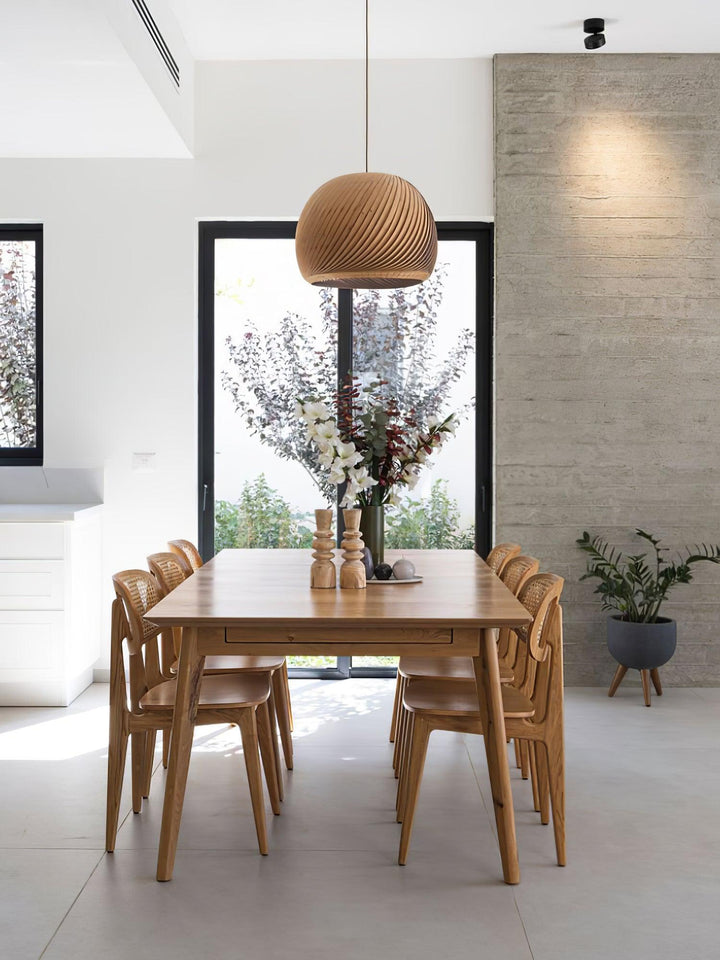 Spiral Lampe Suspension en Bois Vintage - Neutralighting