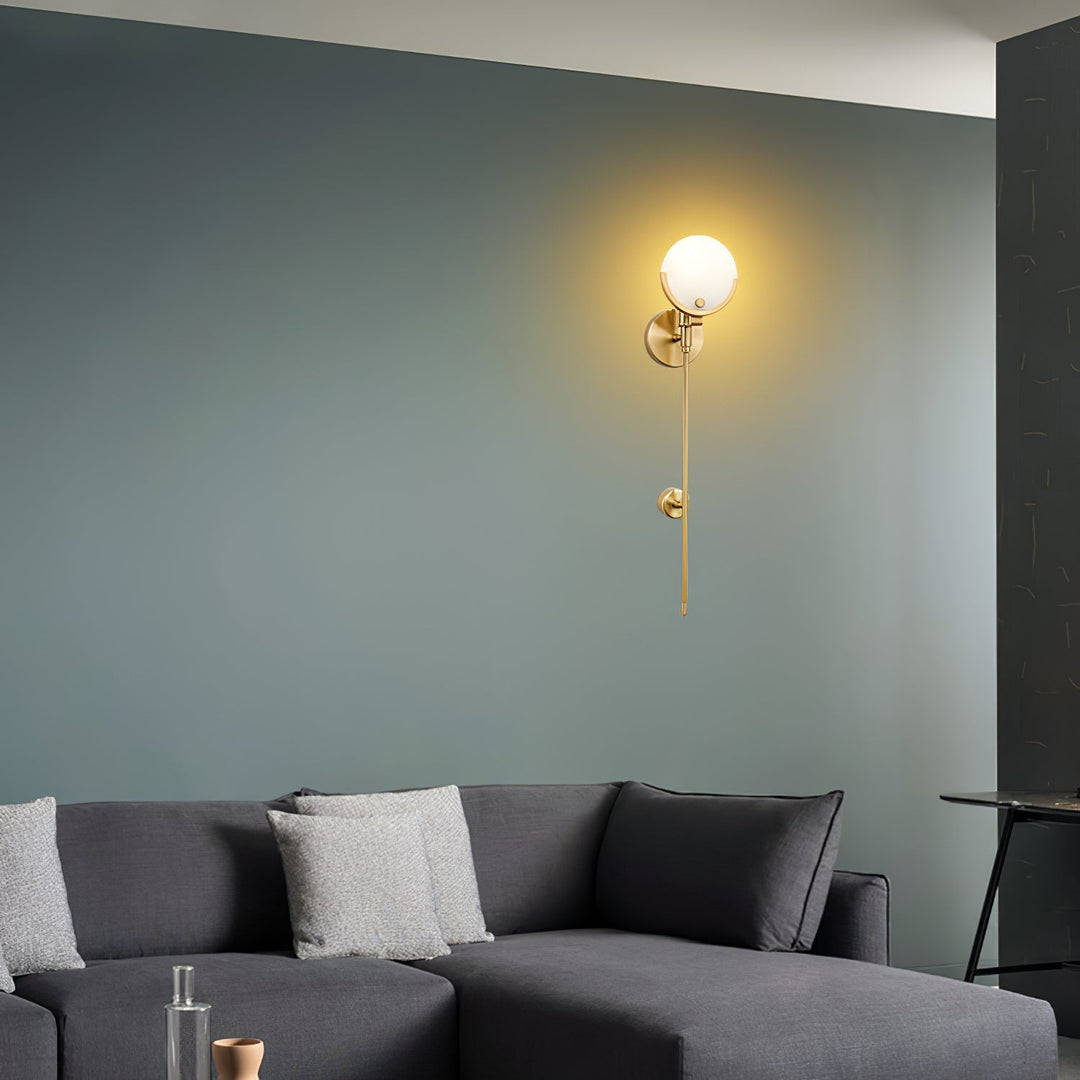 Ljomuvyo Moderne Minimaliste Laiton Albâtre Applique Murale - Neutralighting