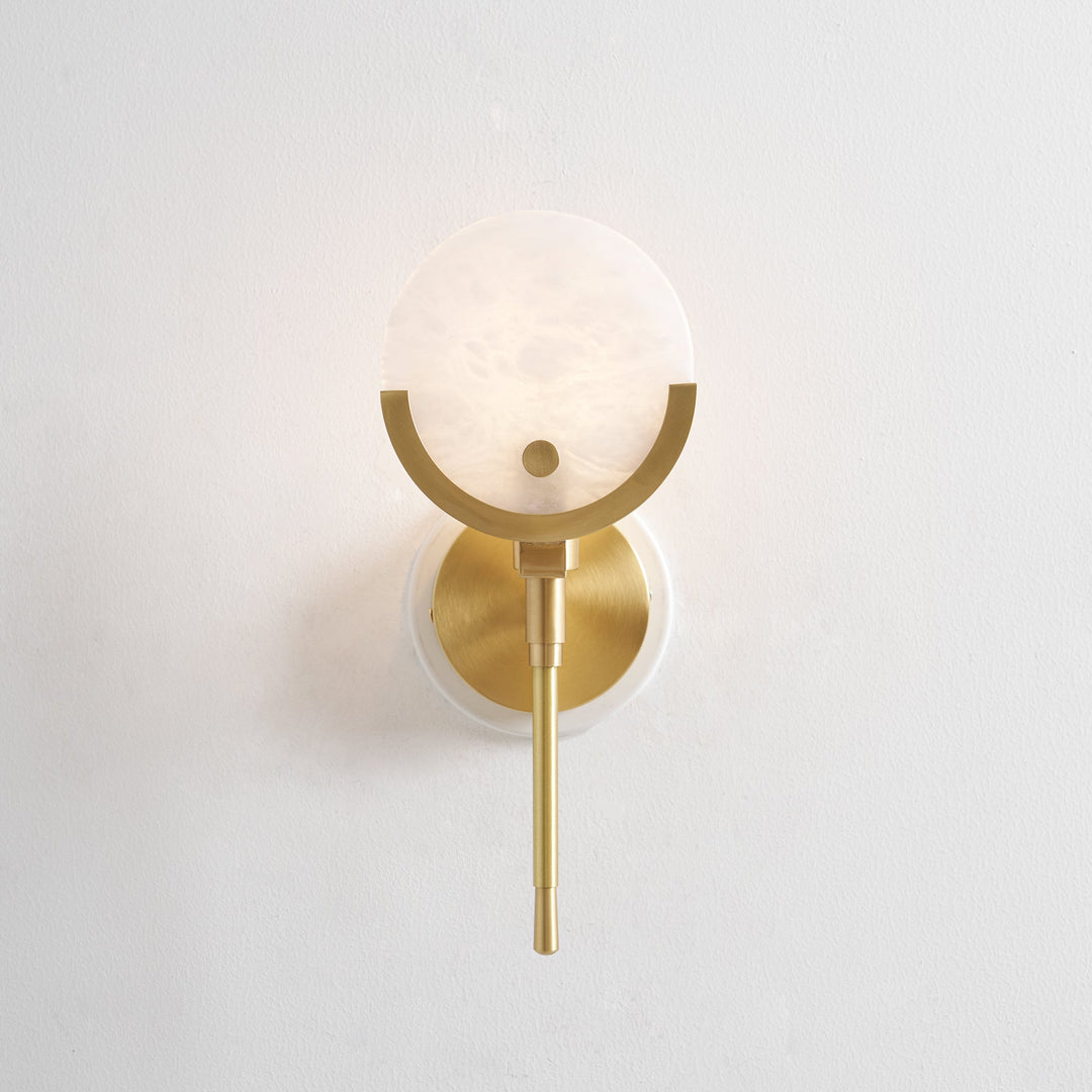 Ljomuvyo Moderne Minimaliste Laiton Albâtre Applique Murale - Neutralighting