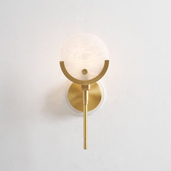 Ljomuvyo Moderne Minimaliste Laiton Albâtre Applique Murale - Neutralighting