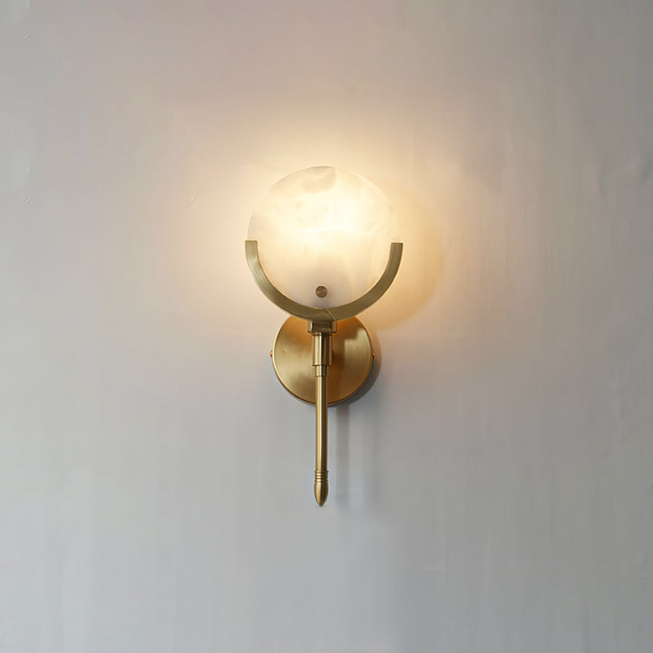 Ljomuvyo Moderne Minimaliste Laiton Albâtre Applique Murale - Neutralighting