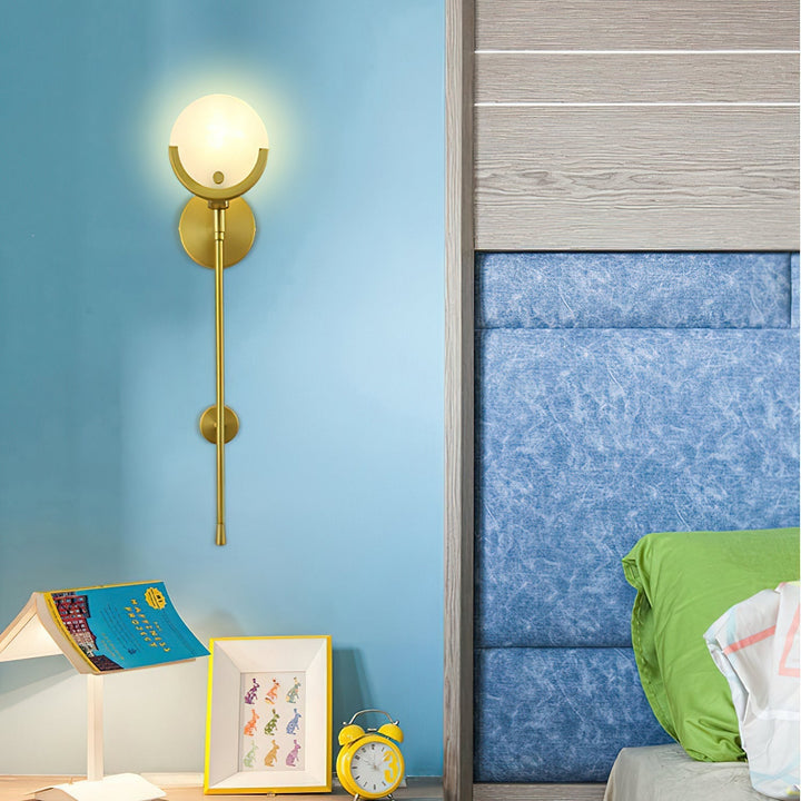 Ljomuvyo Moderne Minimaliste Laiton Albâtre Applique Murale - Neutralighting
