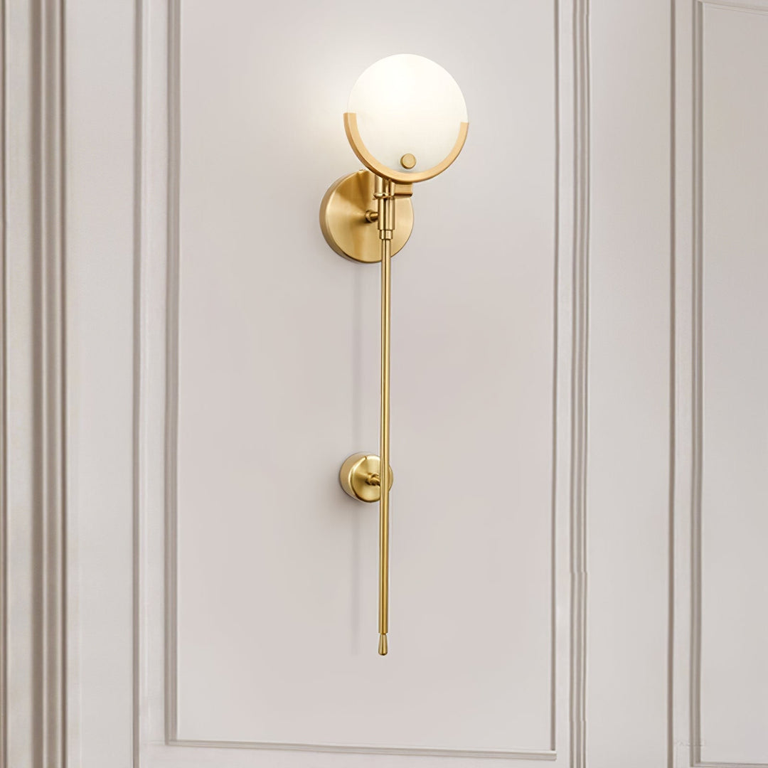 Ljomuvyo Moderne Minimaliste Laiton Albâtre Applique Murale - Neutralighting