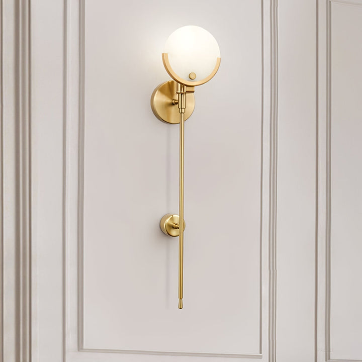 Ljomuvyo Moderne Minimaliste Laiton Albâtre Applique Murale - Neutralighting