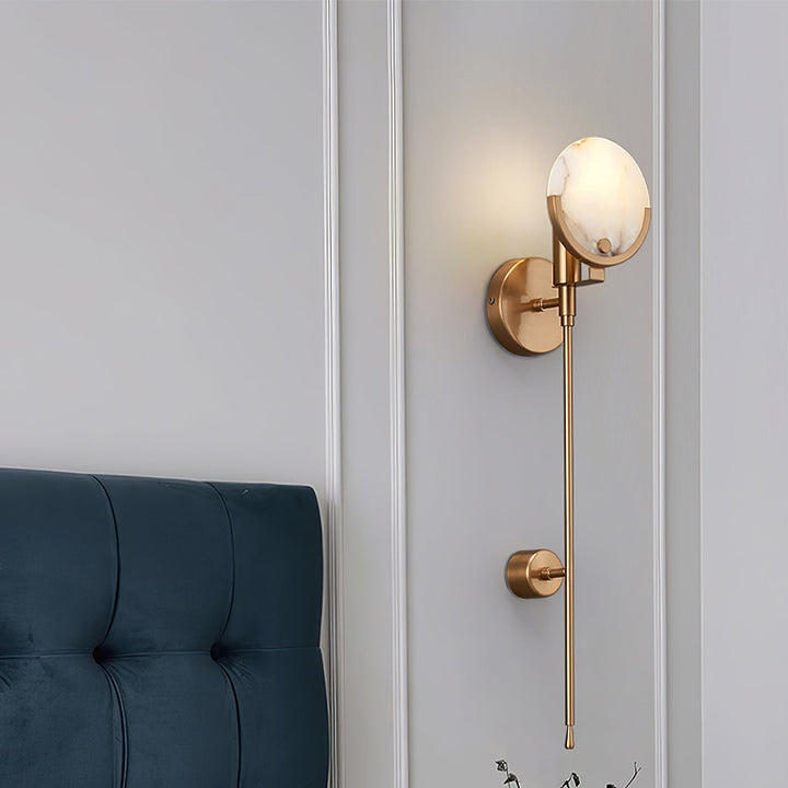 Ljomuvyo Moderne Minimaliste Laiton Albâtre Applique Murale - Neutralighting