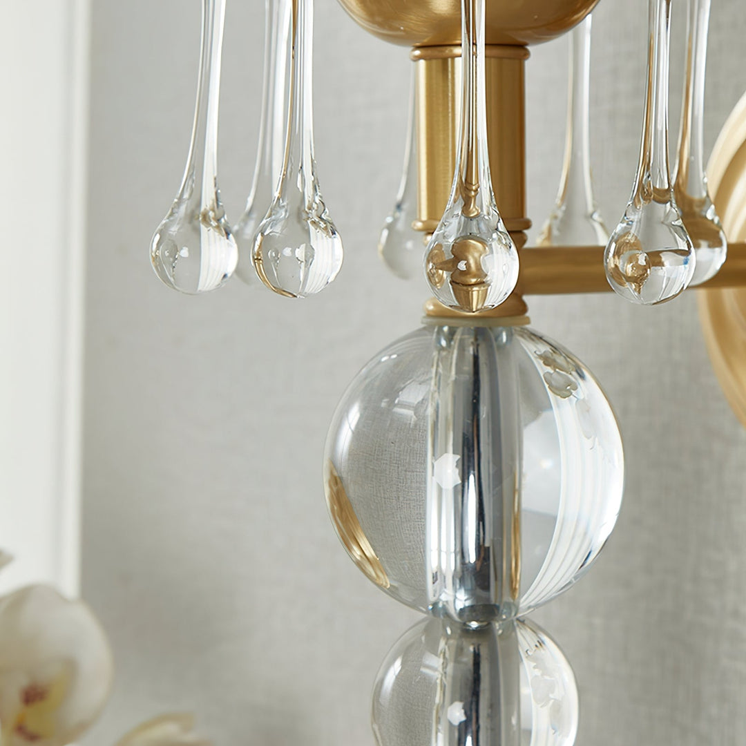 Qvistuvyh Postmodern Luxe Tissu Cristal Applique Murale - Neutralighting