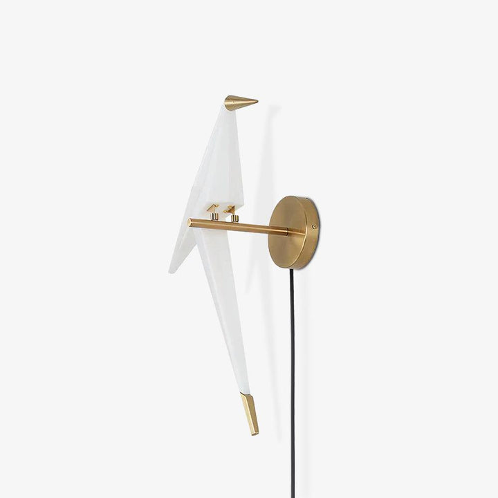 Visileth Nordic Art Crane Plug-In Wall Lamp - Neutralighting