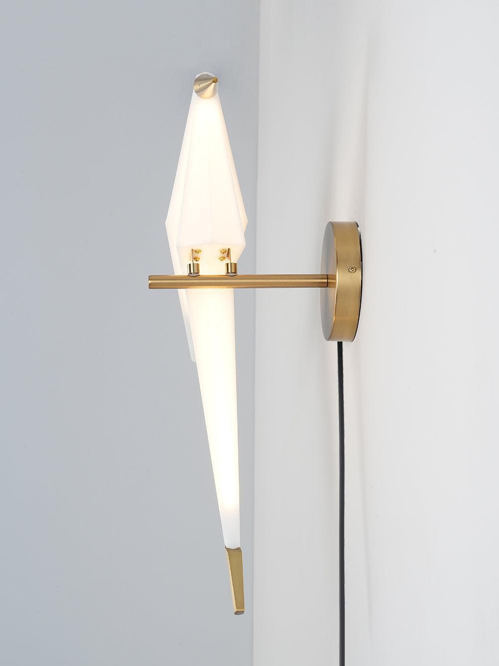 Visileth Nordic Art Crane Plug-In Wall Lamp - Neutralighting