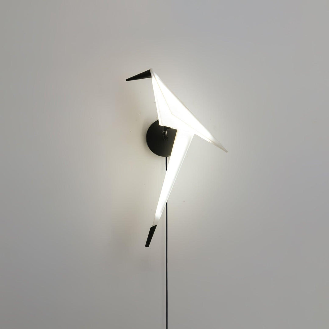 Visileth Nordic Art Crane Plug-In Wall Lamp - Neutralighting