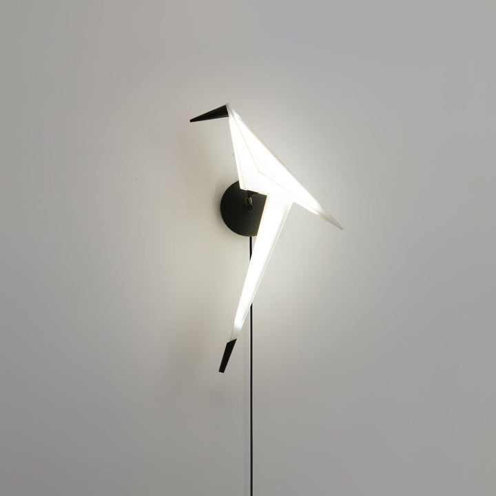 Visileth Nordic Art Crane Plug-In Wall Lamp - Neutralighting