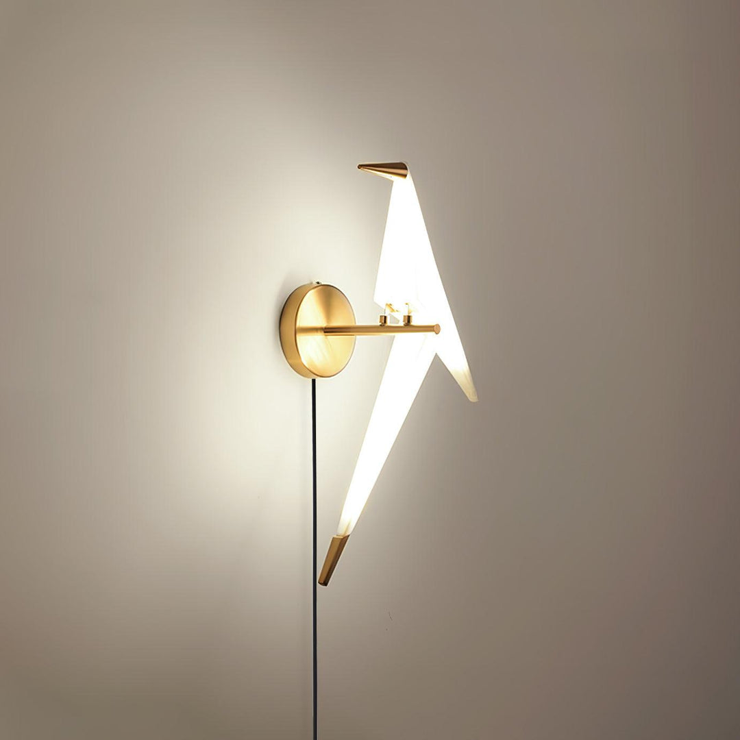 Visileth Nordic Art Crane Plug-In Wall Lamp - Neutralighting