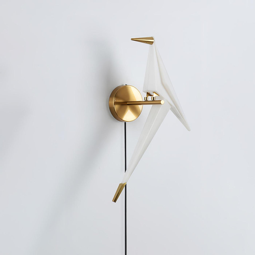 Visileth Nordic Art Crane Plug-In Wall Lamp - Neutralighting