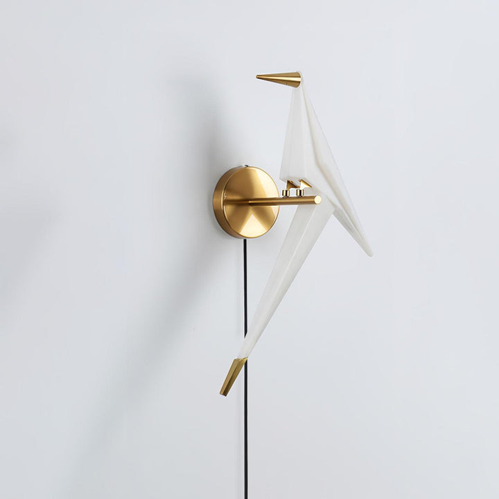 Visileth Nordic Art Crane Plug-In Wall Lamp - Neutralighting