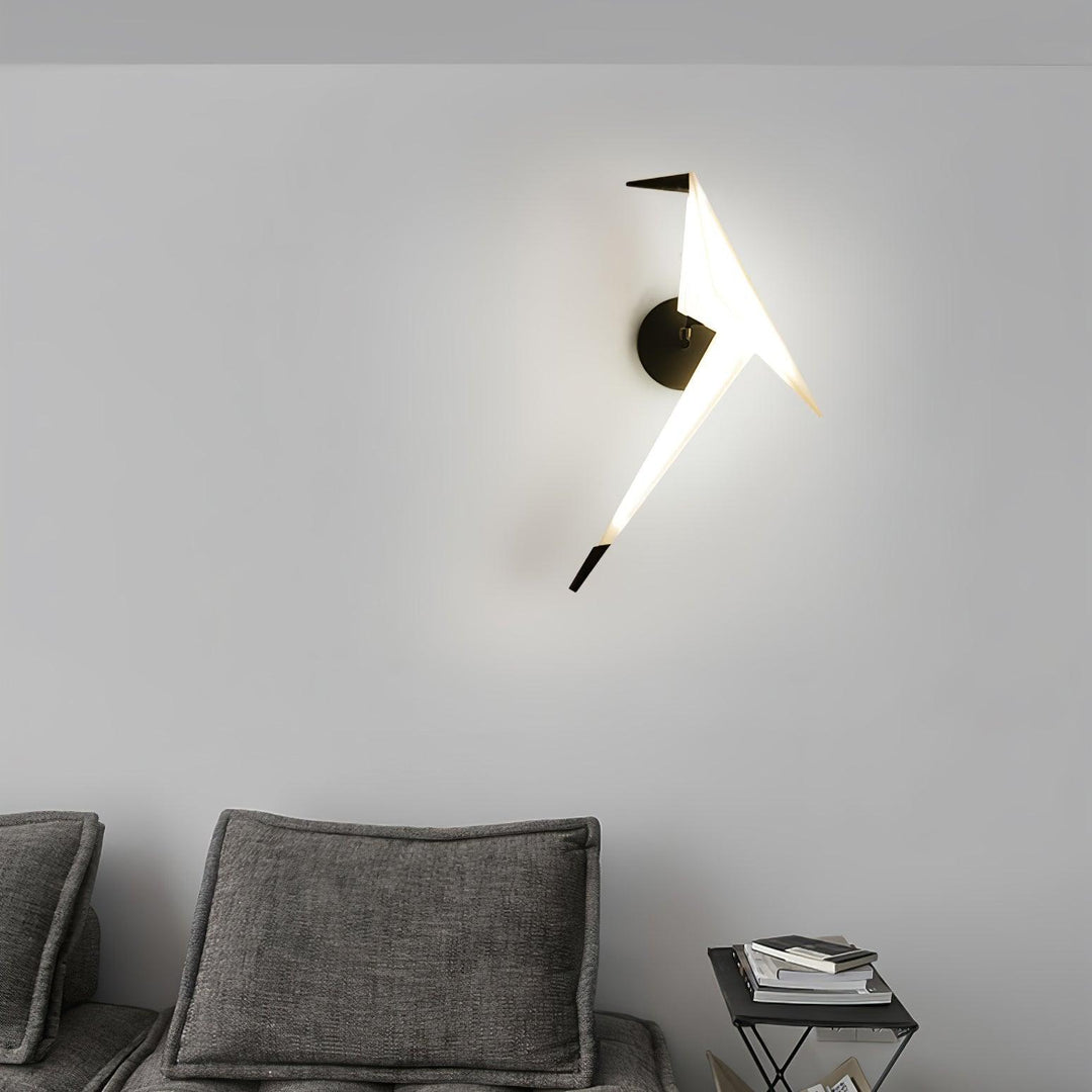 Visileth Nordic Art Crane Plug-In Wall Lamp - Neutralighting