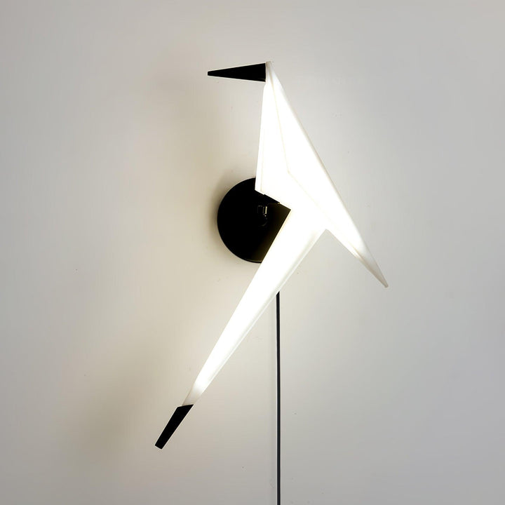 Visileth Nordic Art Crane Plug-In Wall Lamp - Neutralighting