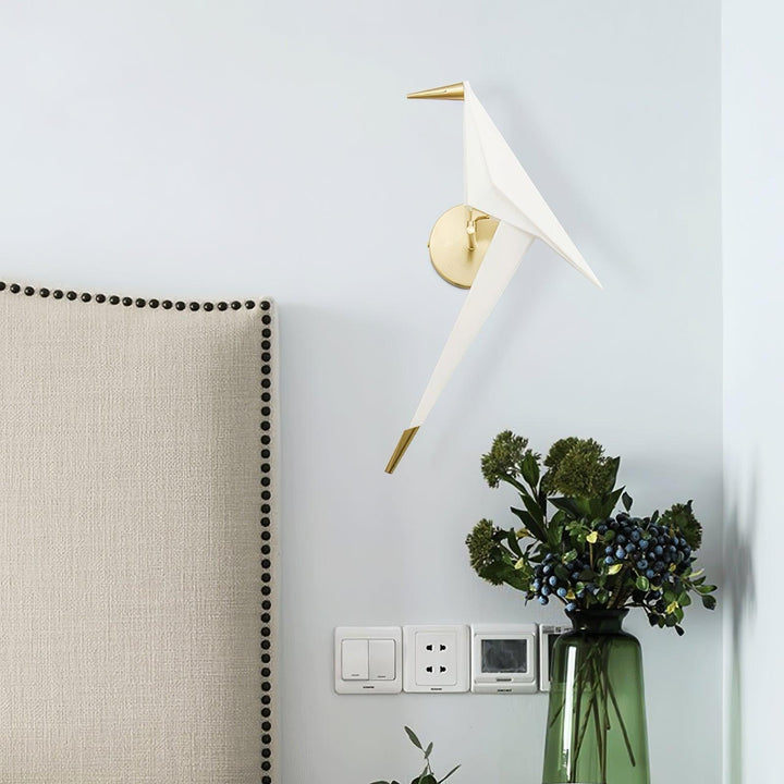 Visileth Nordic Art Crane Plug-In Wall Lamp - Neutralighting