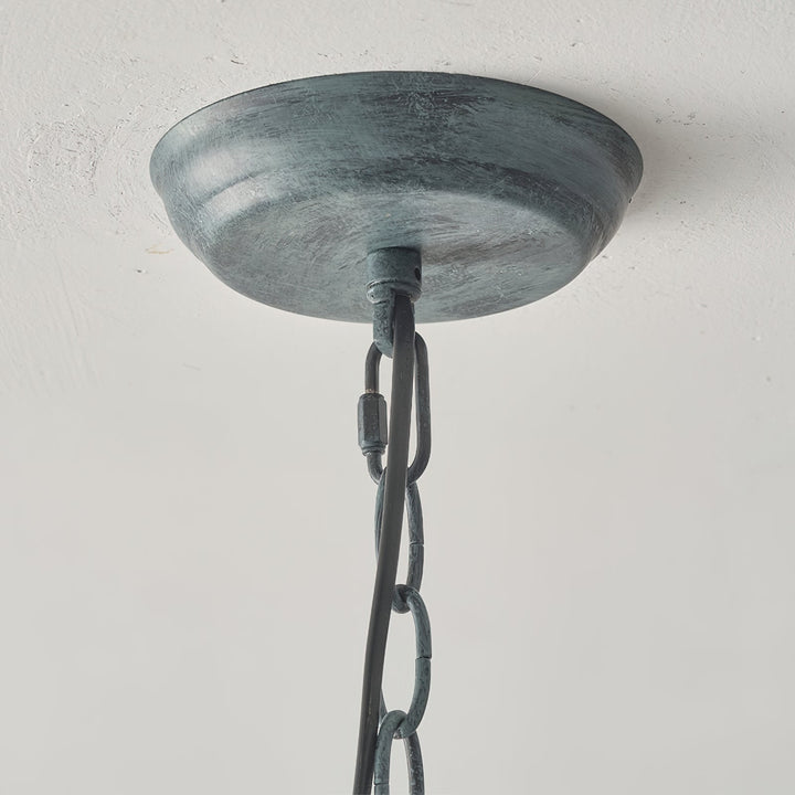 Tinduvyh Ancien Industriel Métal Verre Lanterne Suspension - Neutralighting