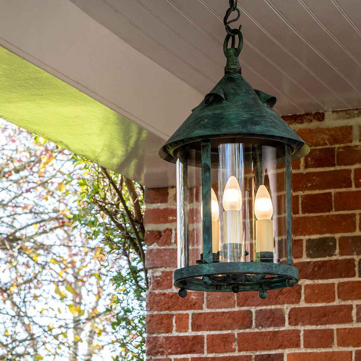 Tinduvyh Ancien Industriel Métal Verre Lanterne Suspension - Neutralighting