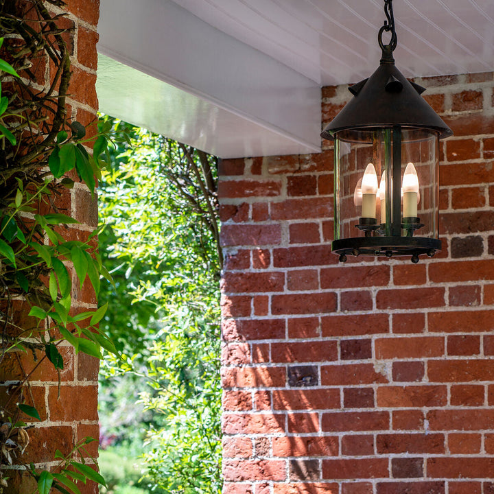 Tinduvyh Ancien Industriel Métal Verre Lanterne Suspension - Neutralighting