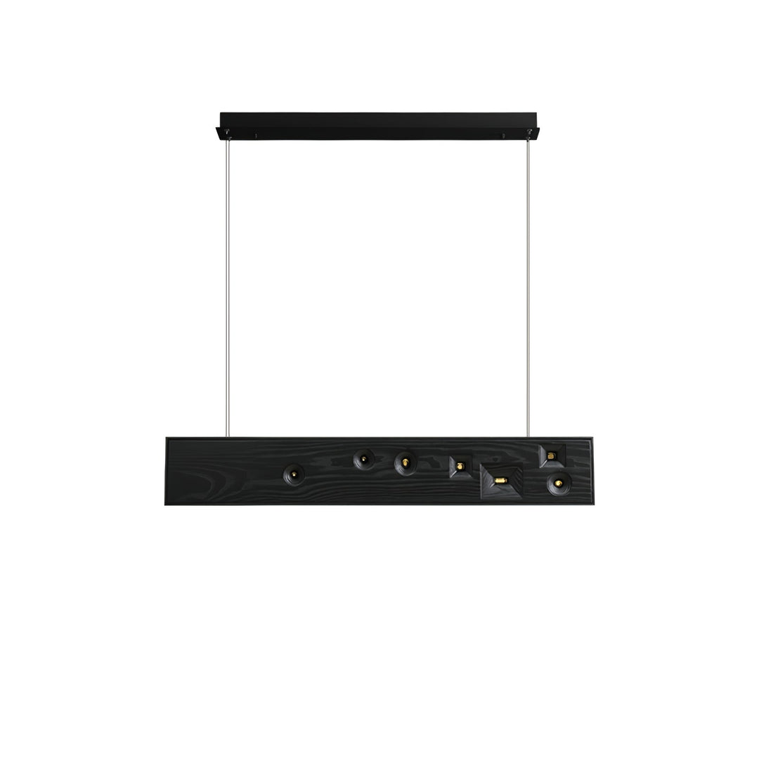 Lustra Suspension Bois Pierre Précieuse Linéaire LED - Neutralighting
