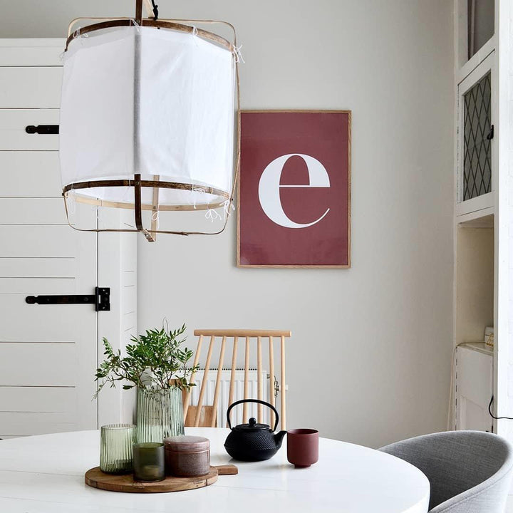 Lustra Lampe Pendante Abat-jour en Bambou pour Salon - Neutralighting