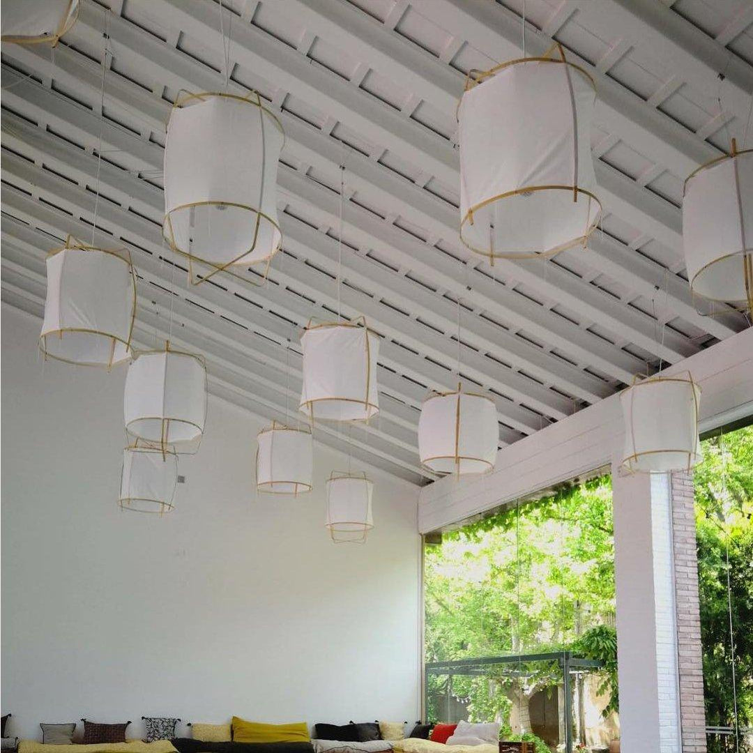 Lustra Lampe Pendante Abat-jour en Bambou pour Salon - Neutralighting