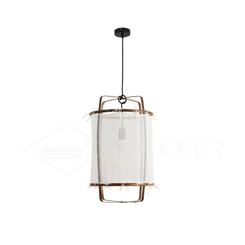 Lustra Lampe Pendante Abat-jour en Bambou pour Salon - Neutralighting