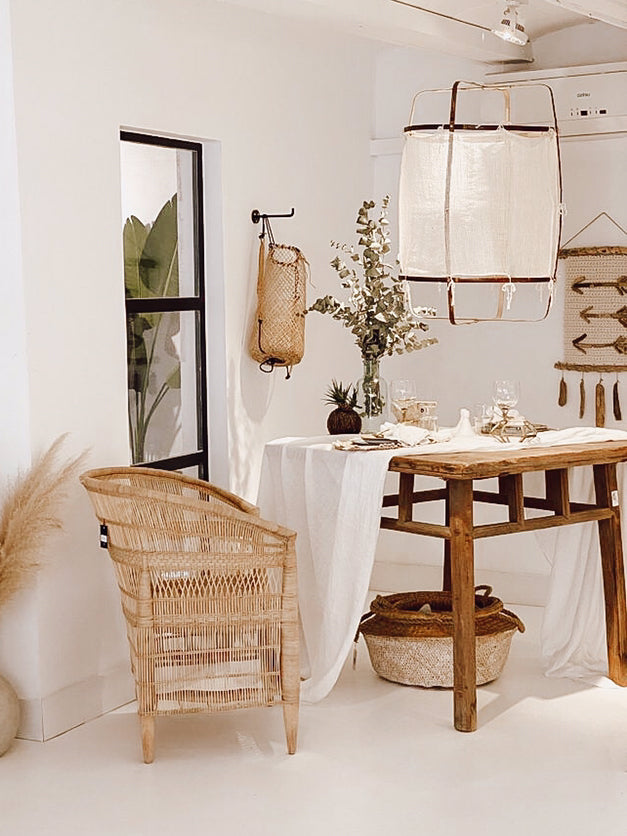 Lustra Lampe Pendante Abat-jour en Bambou pour Salon - Neutralighting