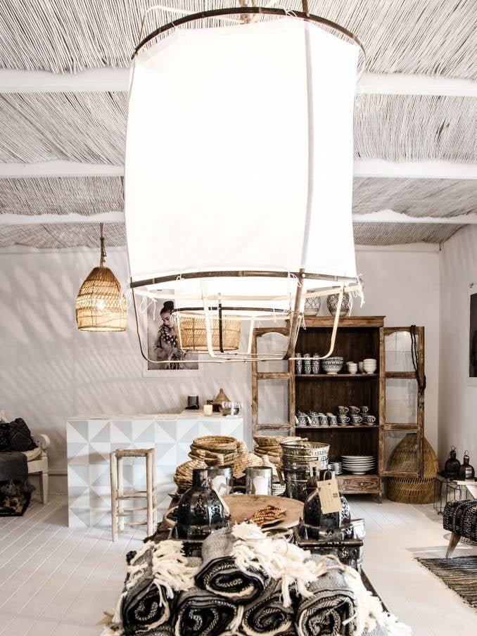 Lustra Lampe Pendante Abat-jour en Bambou pour Salon - Neutralighting
