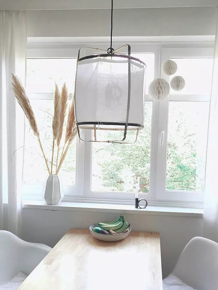 Lustra Lampe Pendante Abat-jour en Bambou pour Salon - Neutralighting