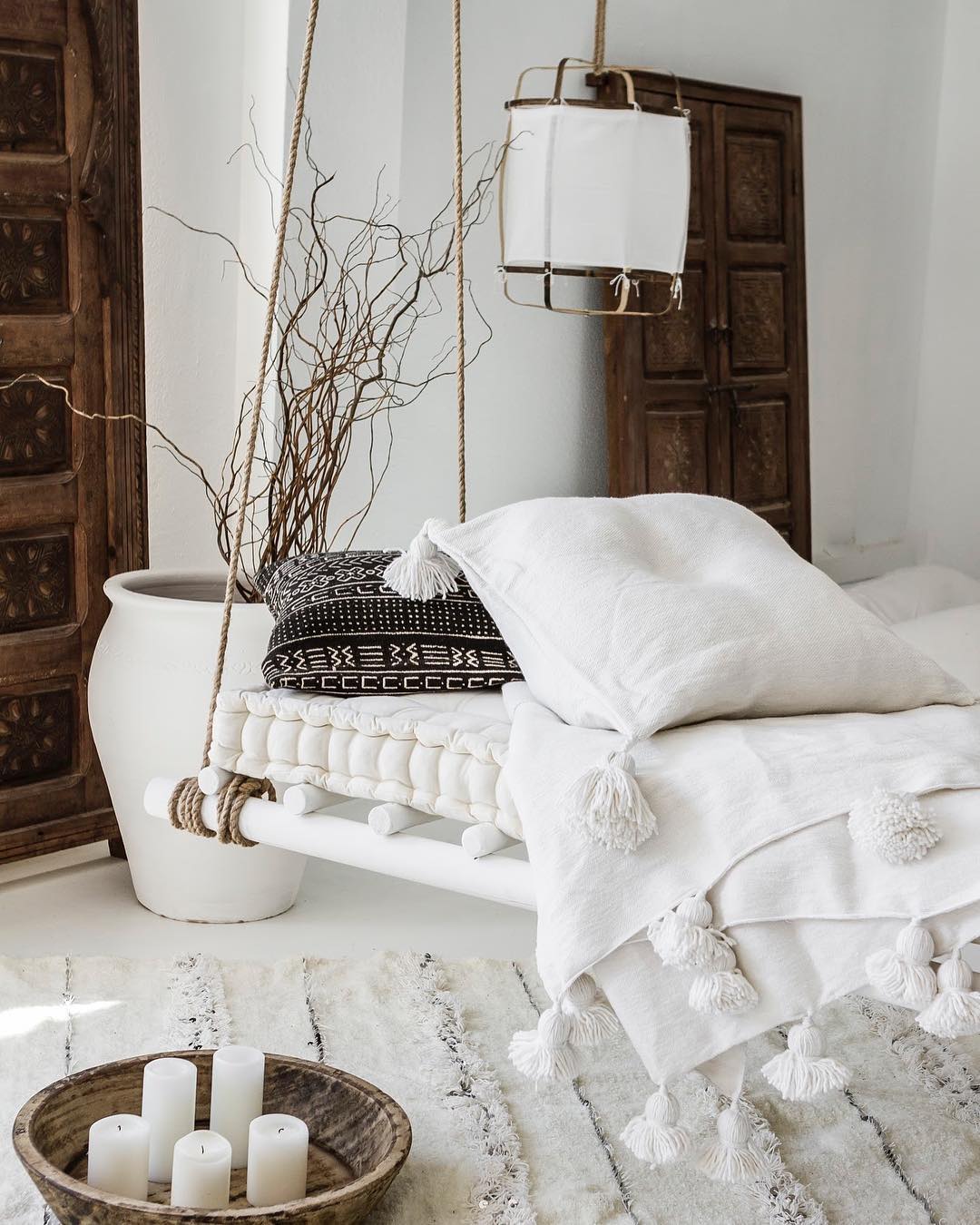 Lustra Lampe Pendante Abat-jour en Bambou pour Salon - Neutralighting