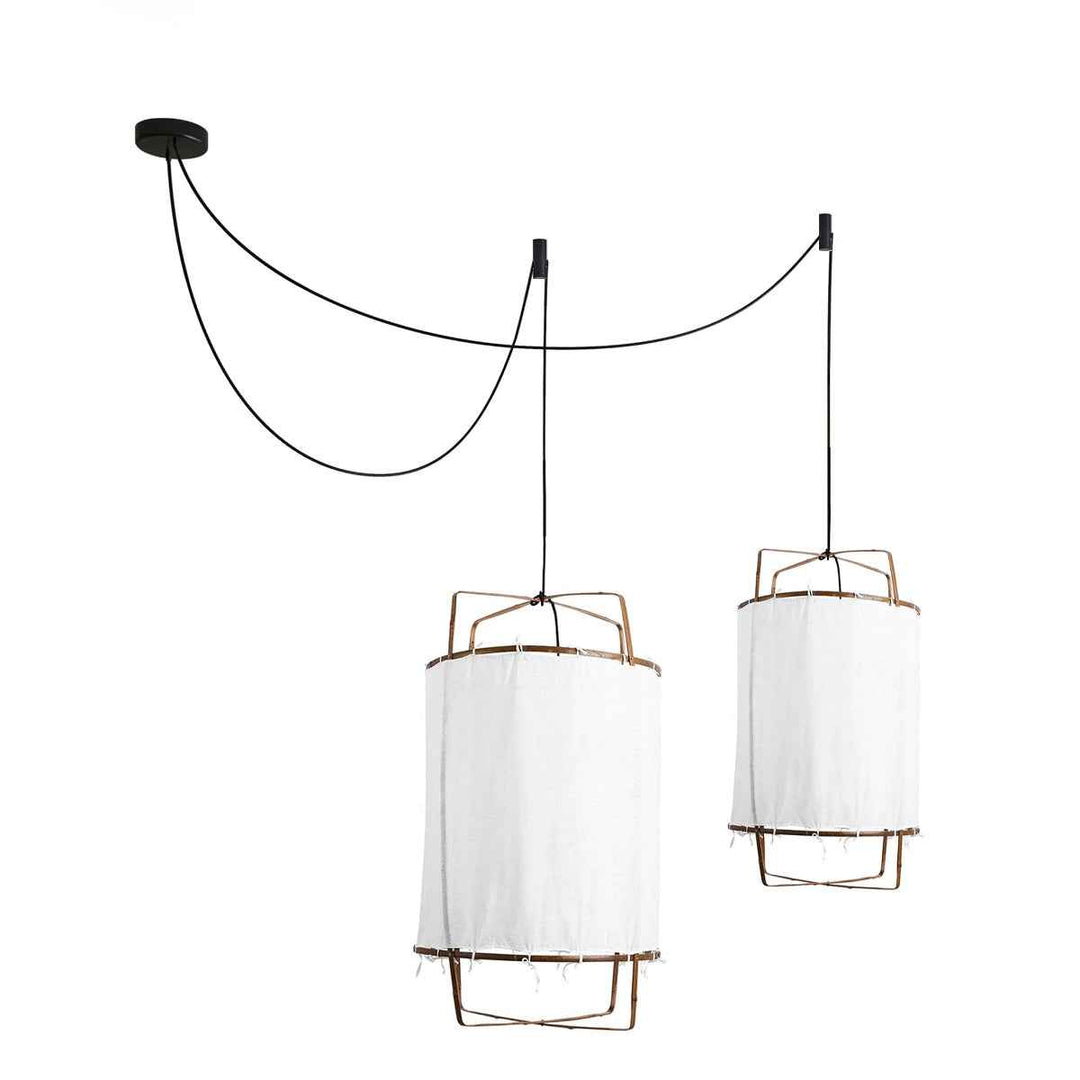 Lustra Lampe Pendante Abat-jour en Bambou pour Salon - Neutralighting