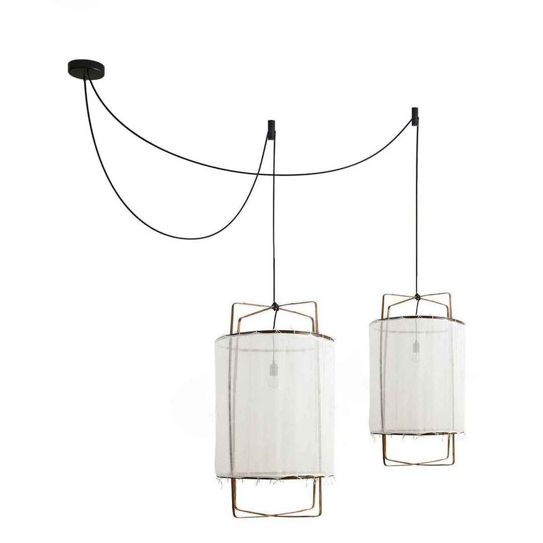 Lustra Lampe Pendante Abat-jour en Bambou pour Salon - Neutralighting
