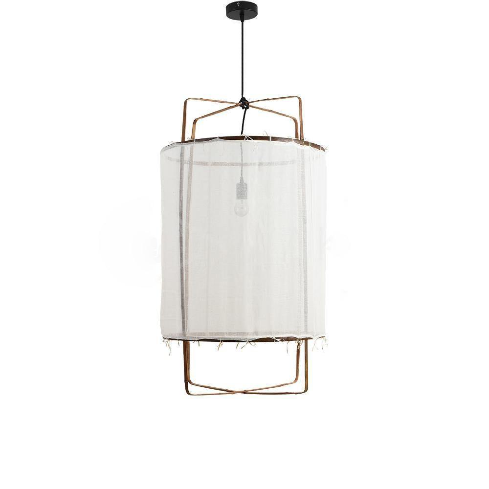 Lustra Lampe Pendante Abat-jour en Bambou pour Salon - Neutralighting