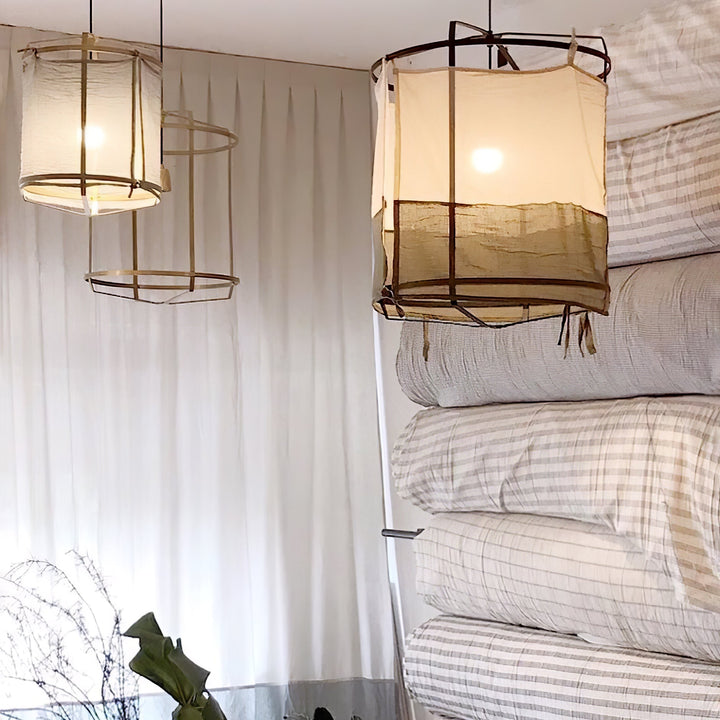 Lustra Lampe Pendante Abat-jour en Bambou pour Salon - Neutralighting