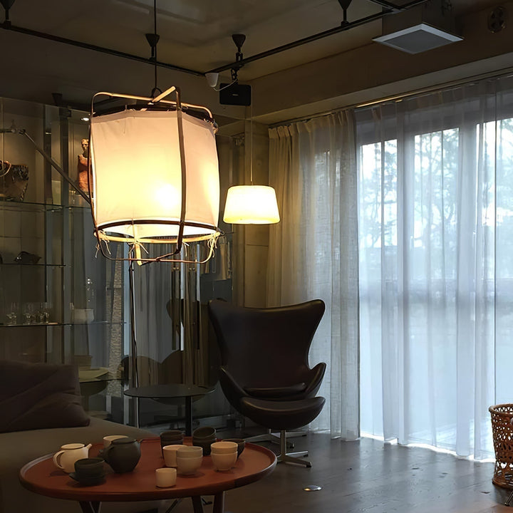 Lustra Lampe Pendante Abat-jour en Bambou pour Salon - Neutralighting